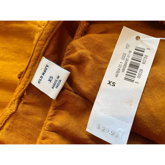 Old Navy NWT XS boho ruffle top cottage core V-neck - Picture 5 of 6